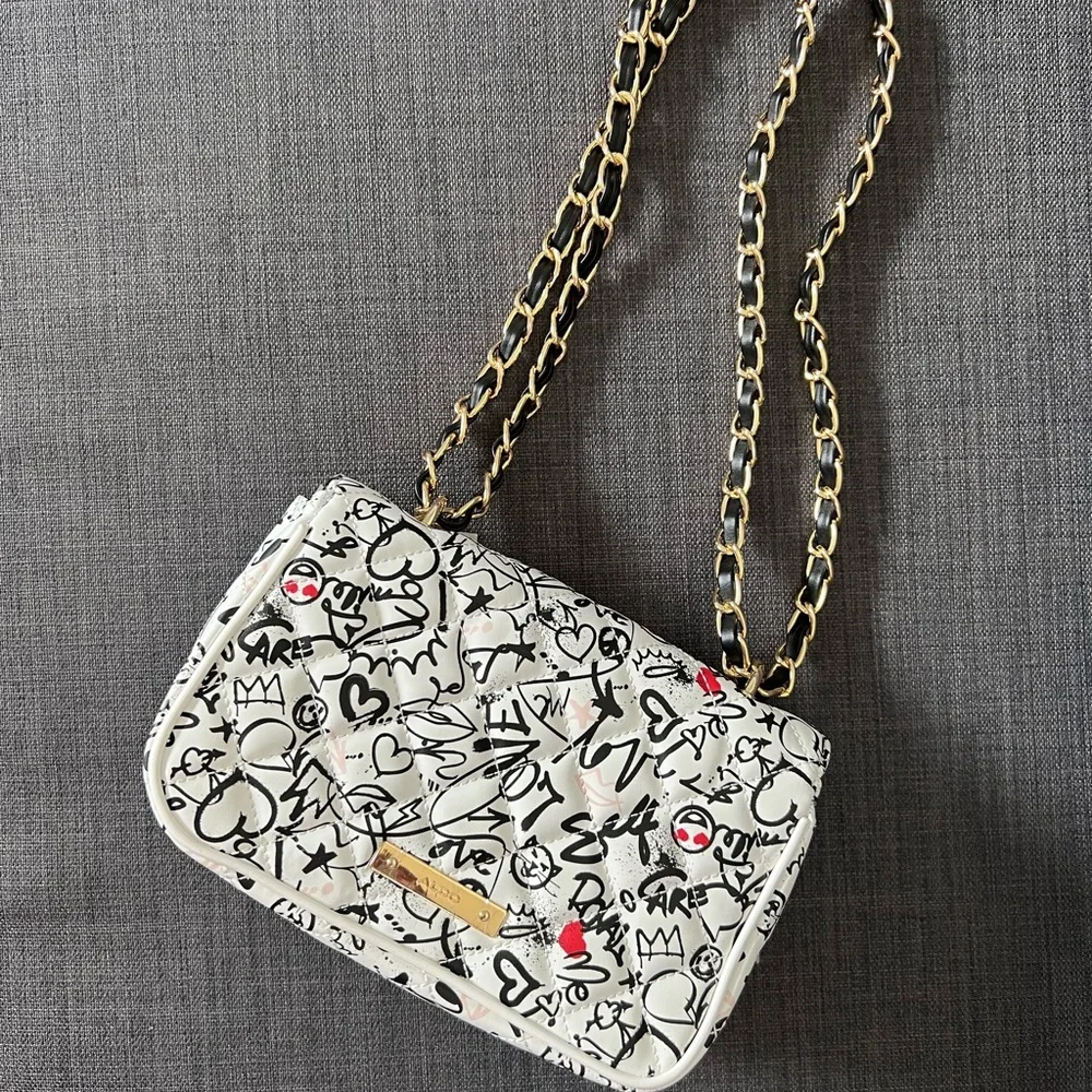 NWT ALDO FLAP QUILTED CROSSBODY SHOULDER BAG PURSE - Picture 3 of 6